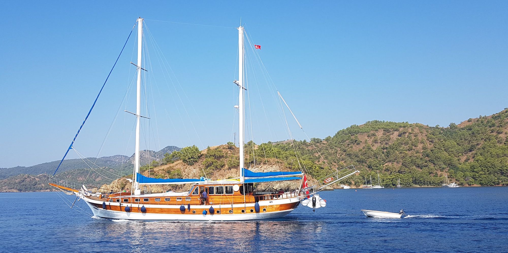 Ya Selam Gulet on the water in Turkey