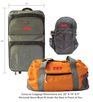 ROW Adventures recommended soft luggage